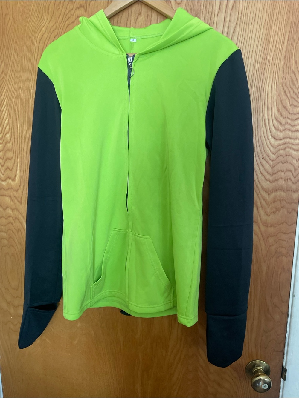 Gir From Invader Zim Neon Green & Black Zip Hoodie